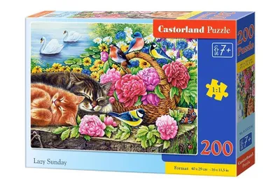 Zdjęcie produktu dla Puzzle 200 elementów „Lazy Sunday” 222216 Castorland