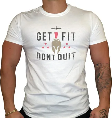 Produktbild von Sport-Knight® Herren Fitness T-Shirt "Get Fit Dont Quit"