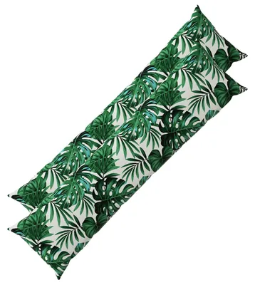 Productafbeelding van vidaXL Kussenhoezen, 2 stuks, HEERLEN, bladmotief, 40 x 145 cm, polyester