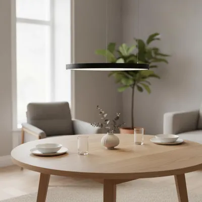Productafbeelding van Design hanglamp Pertino zwart Ø 48cm 2700K, AI-gegenereerde afbeelding