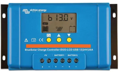 PWM DUO-LCD & USB Laderegler 12/24V 20A