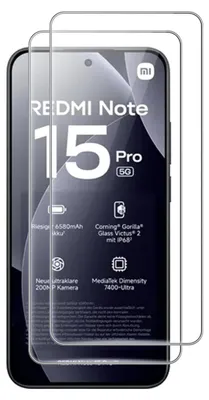 A smartphone screen protector is shown on top of a smartphone display.