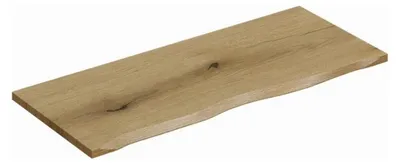 Produktbild von Plan für Waschtisch NATOURA 80,6 cm aus MDF in heller Eichenoptik mit Naturkante