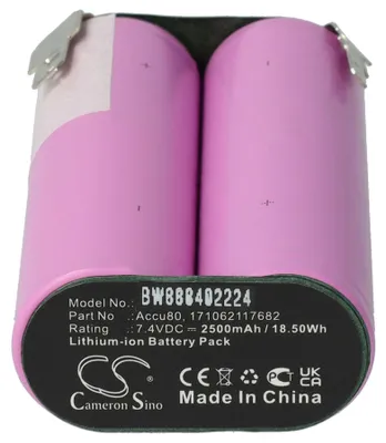 Produktbild von vhbw Akku Ersatz für Wolf Garten 171062117682, Accu80 für (2500mAh 7,4V Li-Ion)