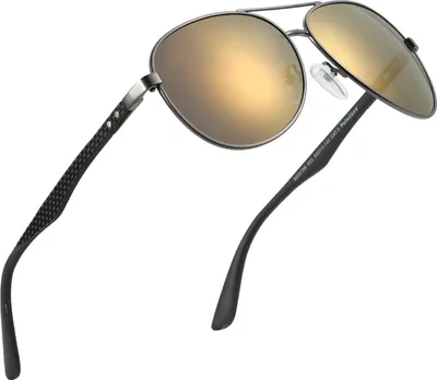 Produktbild von ZENOTTIC Sonnenbrille Herren Damen Retro Pilotenbrille UV400 Fahren Angeln Sport