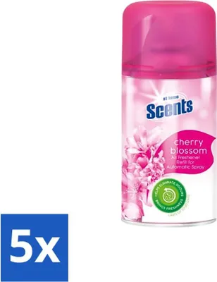 Zdjęcie produktu dla At Home - Fragrances - Refill - Cherry Blossom - Refreshing - 250 ml - Value pack - 5 szt