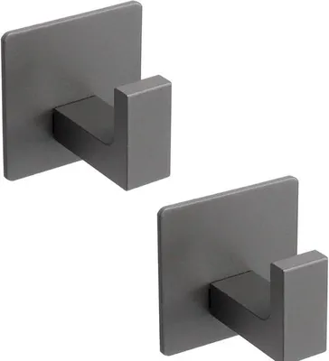 Image de Crochet de séchage pour la salle de bains - Acier inoxydable 304 - Lot de deux pièces