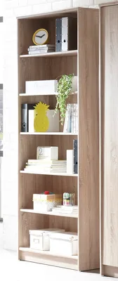 Produktbild von Regal Beistellregal Ablageregal Bücherregal Dekoregal Standregal "Olli VIII" Sonoma-Eiche
