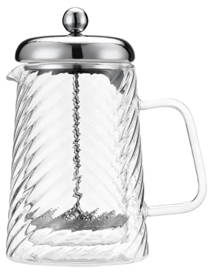 French Press Rotolo 3 Tassen, doppelwandig, Glas/Edelstahl, 350 ml