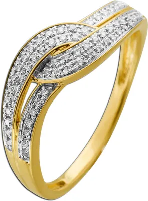 Produktbild von Brillant Ring Gold 585 14K Natur Diamanten 0.17ct 19