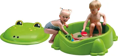 Produktbild von sandkasten Frosch 84 x 92 cm grün 2-teilig