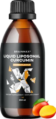 Zdjęcie produktu dla BrainMax Liquid Liposomal Curcumin, Mango, 200 mg, 250 ml