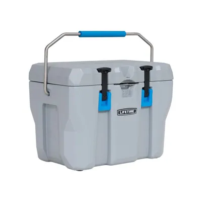 Obrázek produktu pro Chladicí box Lifetime Premium, kempingová chladnička "Cooler" s držadly pro přenášení šedá 26,5 l objem