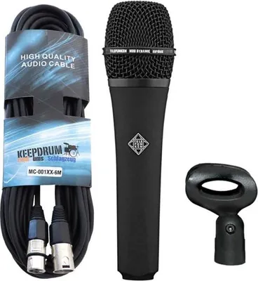 Zdjęcie produktu dla Mikrofon dynamiczny Telefunken M80 Black z kablem