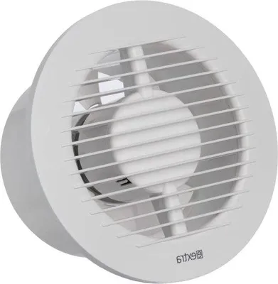 Obrázek produktu pro Tichá digestoř s časovačem a senzorem vlhkosti – tichá digestoř – nástěnný ventilátor Ø 125 mm – bílá – koupelna, garáž, WC, kuchyně