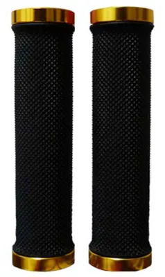 Produktbild von Ergotec MTB/ATB-Griffe schwarz,135mm,goldene Klemmung,Kraton