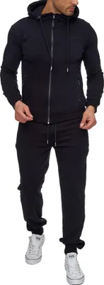 Produktbild von Reslad Jogginganzug Herren Sweat Sportanzug Jogginghose + Oberteil RS-5063 Schwarz M