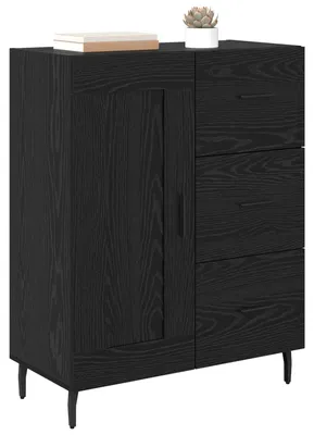Obrázek produktu pro vidaXL Příborník se zásuvkami vzhled černý dub 69,5 x 34 x 90 cm