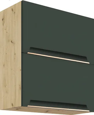 Obrázek produktu pro GLAMOUR GREEN 47G – Horní skříňka 60 cm s 2 Klappen, tmavě zelená matná