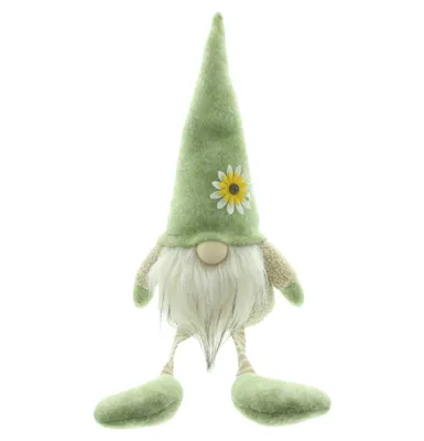 Produktbild von Kantenhocker Wichtel Blumenmütze 35cm – Frühlingswichtel