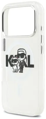 Produktbild von Karl Lagerfeld Iml Glitter Karl & Choupette Sketch Logo Magsafe Iphone 17 Pro Handyhülle    One Size