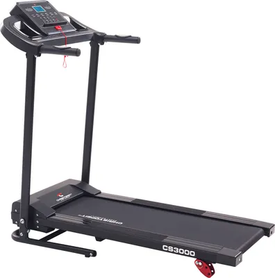 Produktbild von Christopeit Laufband – 1-8 km/h einstellbar, 12 Trainingsprogramme, Manuelle Direktwahltasten, Handpulsmessung, 3-fach Steigungseinstellung, Schwingungsgedämpfte Lauffläche, Sicherheitsbandstopp, Hochklappbar, Back Light LCD Display, Tablet-/Smartphone-Halterung, Platzsparendes Heimfitnessgerät