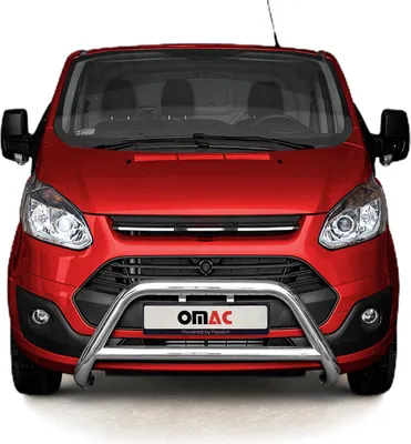 Image de Pare-Buffle Avant Pour Ford Transit Custom 2012-2018 Argent