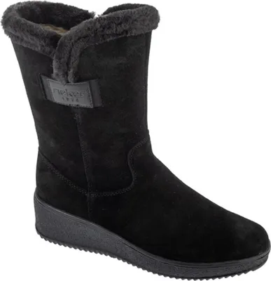 A single black boot is shown against a white background.