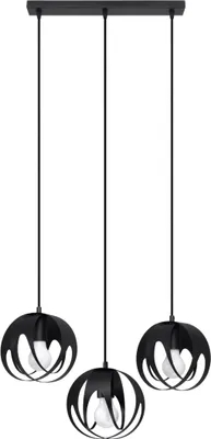 Produktbild von Hängeleuchte TULOS 3L schwarz 3xE27 15W Stahl 117x16x50cm Sollux Lighting