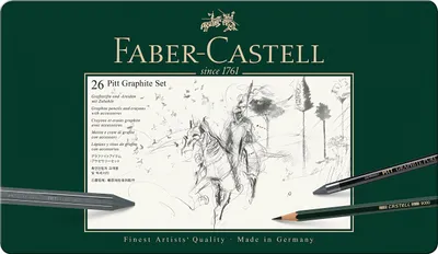 Zdjęcie produktu dla FABER-CASTELL Set Pitt Graphite groß Metalletui