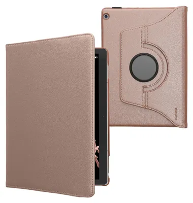 Produktbild von kwmobile Schutzhülle kompatibel mit Huawei MediaPad M3 Lite 10 - Hülle 360° Tablet Cover Case Rosegold