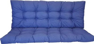 Produktbild von Premium Kissen , Polster für Hollywoodschaukel , Gartenschaukel , Gartenbank B 130 cm , Fb. Colore blu marino (dunkelblau)
