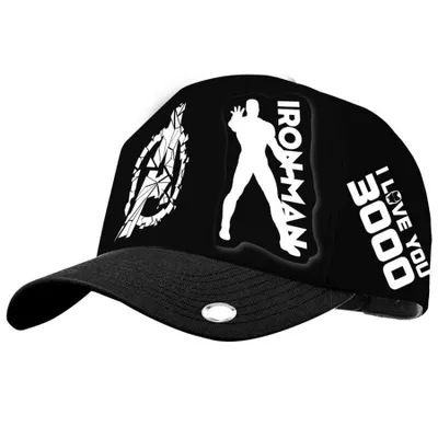 Produktbild von Marvel Iron Man Kappe Schwarz  Schwarz One Size