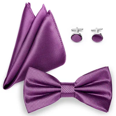 Image de Ladeheid Set de pochette pour hommes avec boutons de manchette SETBHC 12cmx6cm
