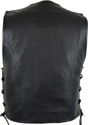 Produktbild von Lederweste Bikerweste Motorrad Kutte Biker Chopper Clubweste Rockerweste Custom(XL)
