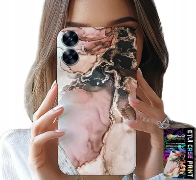 Image de Étui pour Realme C55 - Marbre élégant Motifs tendance + Verre