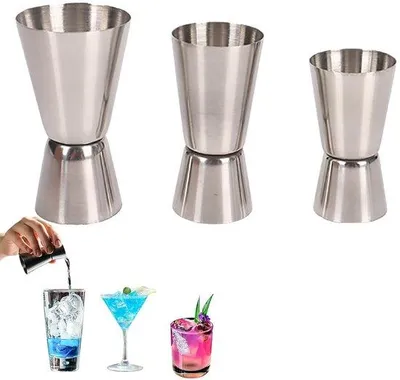 Produktbild von Doppelstarken Alkoholmeter - genau messen - Set aus 3 - Edelstahl