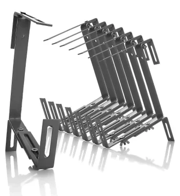 Immagine prodotto di Set di 8 supporti per vasi antracite per balcone