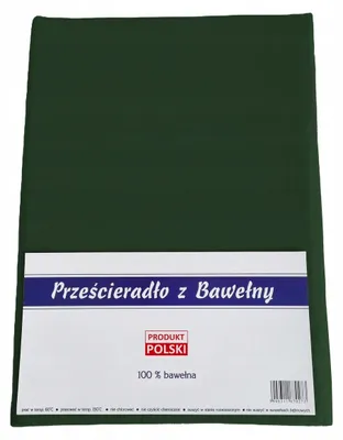 Produktbild von Fan Noris Baumwoll-Bettlaken ohne Gummizug 200x220 cm Flaschengrün