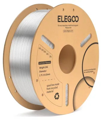 Produktbild von ELEGOO PLA+ -1.75mm-1KG-Cardboard Spool-Clear