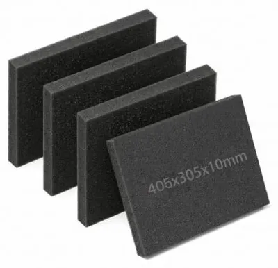 Zdjęcie produktu dla Pianka rastrowa czarna do pakowania zestaw 4 sztuk 405X305X25MM