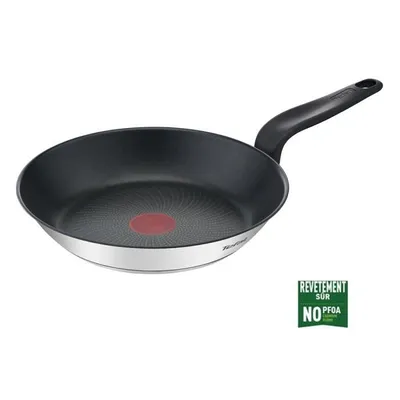 Produktbild von Tefal E3090404, Rund, Schwarz, Edelstahl, Edelstahl, Keramik, Elektro, Gas, Induktion, China, 24 cm