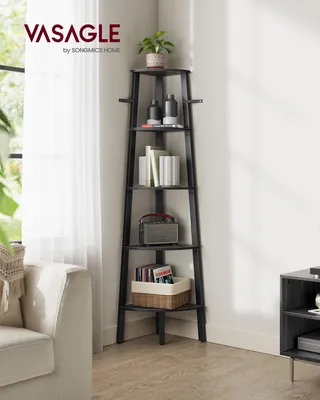 Produktbild von VASAGLE Eckregal, Bücherregal, mit 5 Ebenen, H: 159cm, mit Stahlrahmen