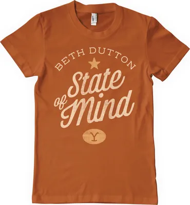 Obrázok produktu pre Tričko Beth Dutton State Of Mind - veľké - BurntOrange