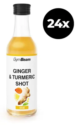 Produktbild von GymBeam - Ingwer & Kurkuma Shot, 24 x 50 ml