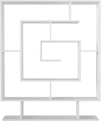 Image de Skye Decor, Sarmaşık - Blanc, bibliothèque, blanc, PANNEAU DE PARTICULES 100 % MÉLAMINÉ, 124,8 x 22 x 149,4 cm