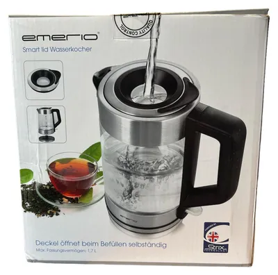 Produktbild von Emerio WK-122575 Glas-Wasserkocher 1,7l silber