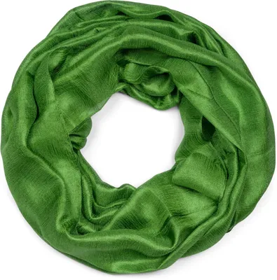 Produktbild von styleBREAKER Damen Loop Schal weich fließend | Seidig glänzendes Halstuch Einfarbig für Sommer & Frühling | Schlauchschal Leicht & Elegant