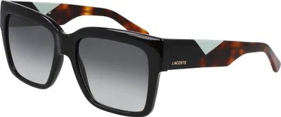 Imagen del producto de Gafas De Sol Lacoste L6033S 001 Negras, Talla 55/17/140, Para Mujer