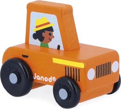 Produktbild von Janod Crossroads – Roter Traktor aus Holz